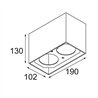 Modular Smart Box Surface 82 2x DE | Deckenlampe
