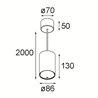 Modular Smart Tube Suspended 82 L 1x DI 500mA | Hängelampe