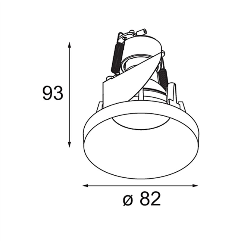 Modular Smart Kup Recessed 82 1x GU10 | Einbauspot
