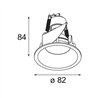Modular Smart Lotis Recessed 82 1x GU10 | Recessed spot