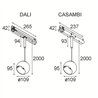 Modular Marbul Track 230V Suspended Adjustable 109 1x LED DI | Track lighting fixture fixture