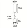 Modular Placebo Suspended Down 60 1x LED DI | Hängelampe
