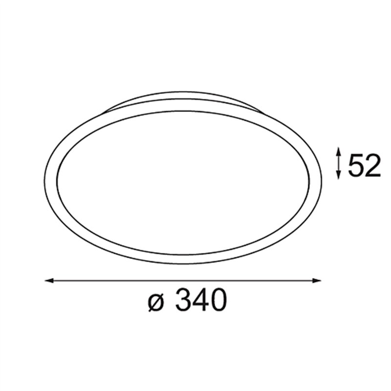 Modular Kompas Round Surface 340 30W DI 500mA | Ceiling lamp / Wall lamp