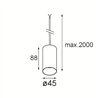 Modular Minude Kompas Suspended 45 1x LED DE | Suspension lamp