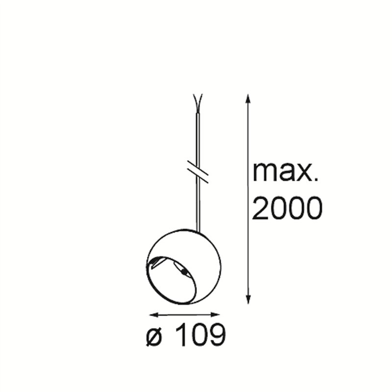 Modular Marbul Kompas Suspended Adjustable 109 1x LED DE | Suspension lamp