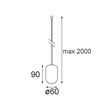 Modular Placebo Kompas Suspended Up 60 1x LED DE | Suspension lamp