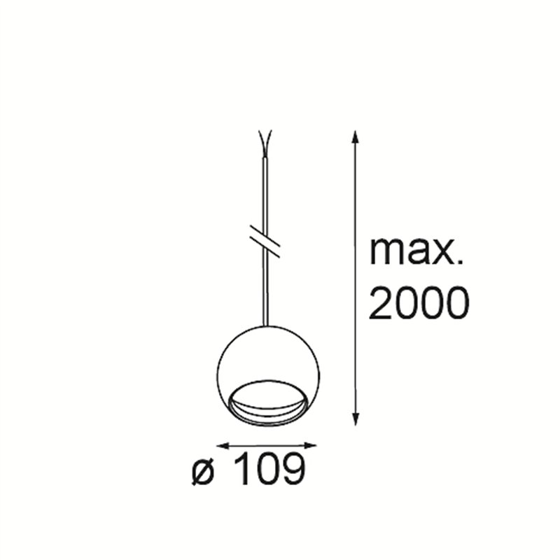 Modular Smart Ball Kompas Suspended 82 1x DE | Suspension lamp