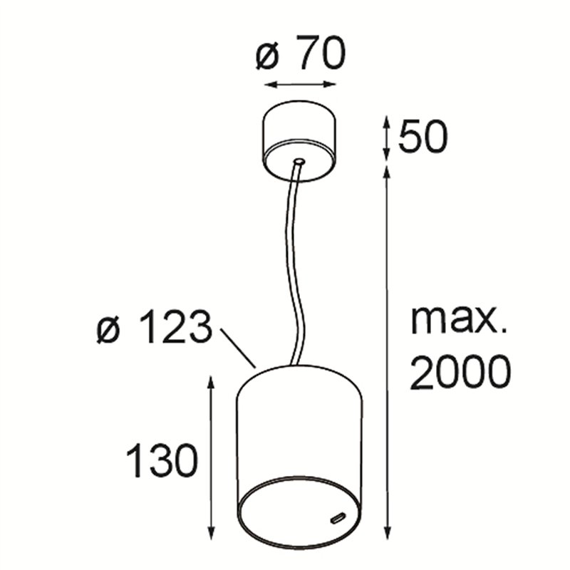 Modular Smart Tube Suspended 115 1x 1800-3000K WD DI 350mA | Suspension lamp