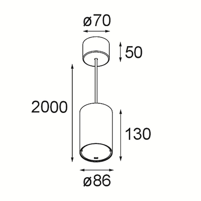 Modular Smart Tube Suspended 82 L 1x 1800-3000K WD DI 350mA | Hängelampe