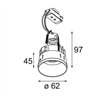 Modular Tetrix Straight Recessed 62 1x LED GU10 | Recessed spot