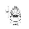 Modular Tetrix Adjustable Recessed 62 1x IP55 LED DE | Einbauspot