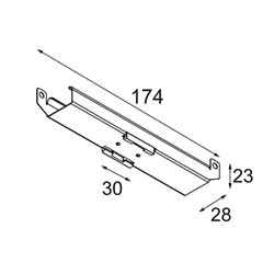 Modular Track 48V Mounting Bracket Climate Control Ceilings (10)