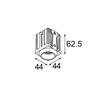 Modular Qbini Round Tapered 1x IP55 LED DE | Recessed spot
