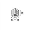 Modular Qbini Square In 1x IP55 LED DE | Recessed spot