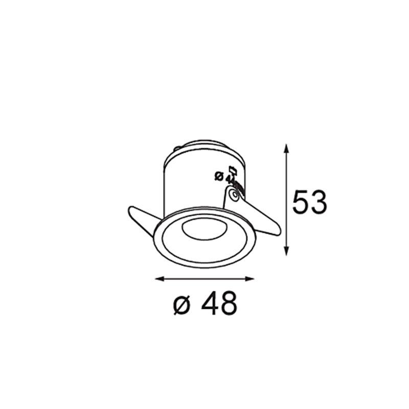 Modular Smart Cake Recessed 48 1x HO IP55 LED DE | Recessed spot