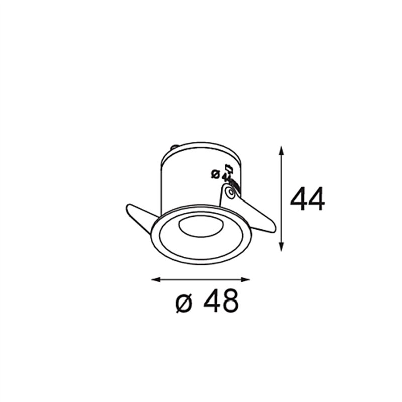 Modular Smart Cake Recessed 48 1x LED DE | Recessed spot