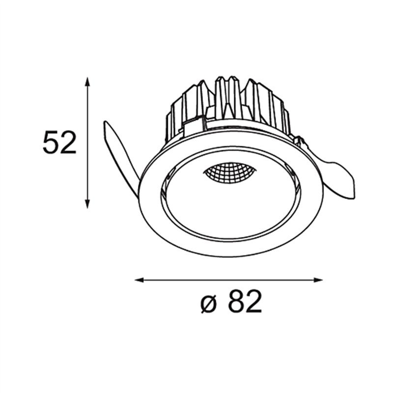Modular Smart Cake Recessed Adjustable 82 1x LED DE | Recessed spot