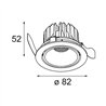 Modular Smart Lotis Recessed Adjustable 82 1x LED DE | Einbauspot