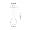 Vibia Circus solo Ø 20 cm - 0185 suspension lamp
