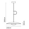 Marset Ginger 42 Oak - White | Suspension lamp - Outlet