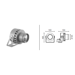 SPOCK 2 CoB 3000K optic Medium 40 degree 29W/220-240V Black