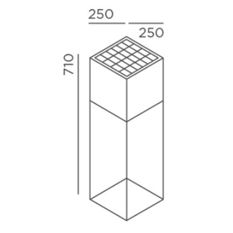 IP44 Fil M Stehleuchte Schwarz (tief) - Outlet