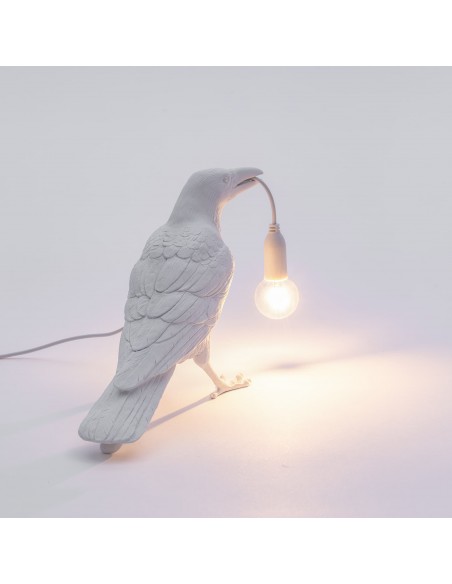 SELETTI Bird Lamp  Waiting Indoor White