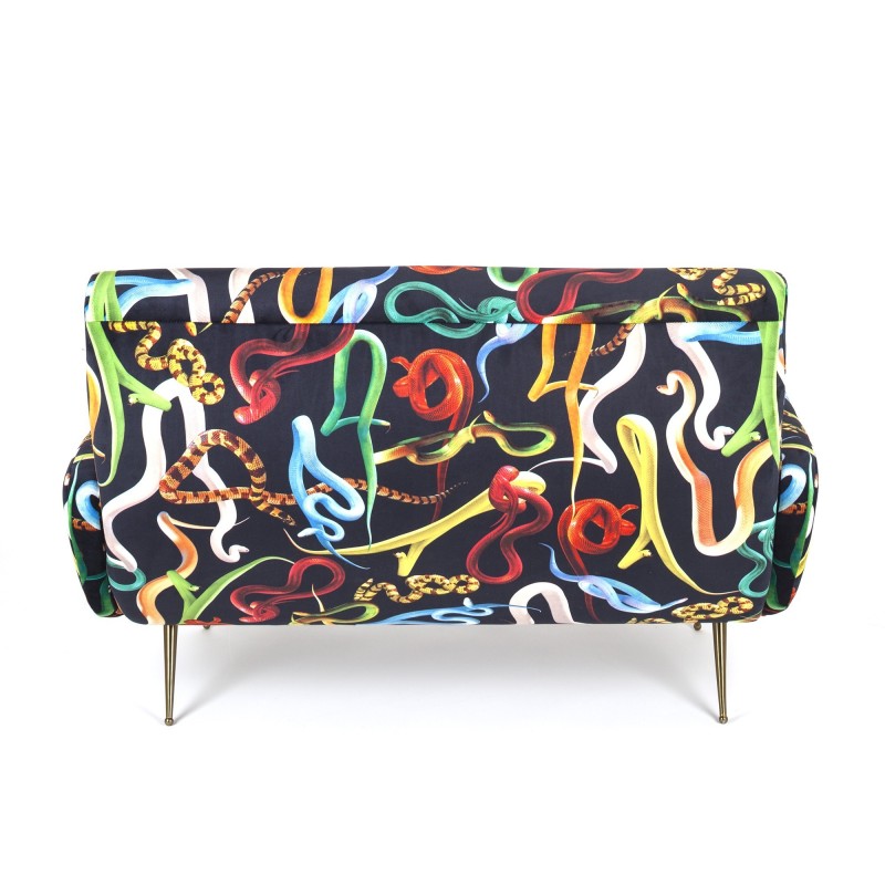SELETTI Toiletpaper Two Seater Sofa - Snakes