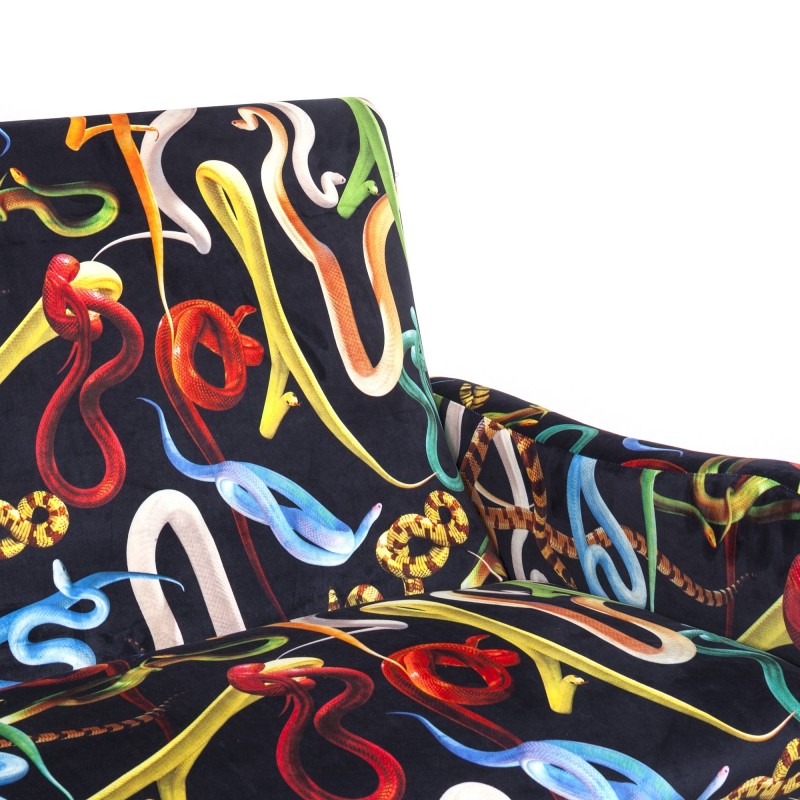 SELETTI Toiletpaper Two Seater Sofa - Snakes