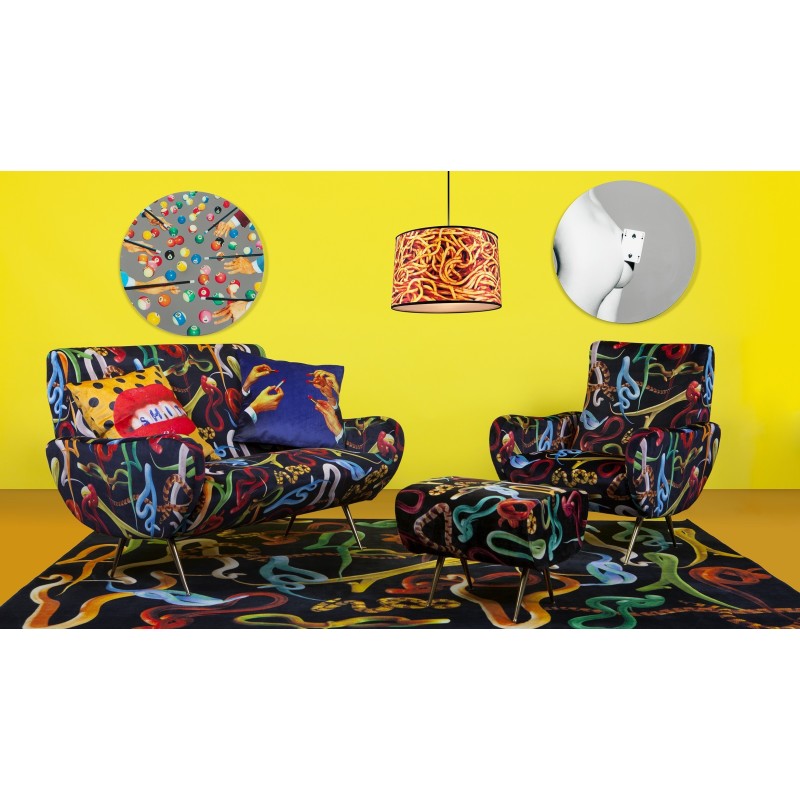SELETTI Toiletpaper Two Seater Sofa - Snakes
