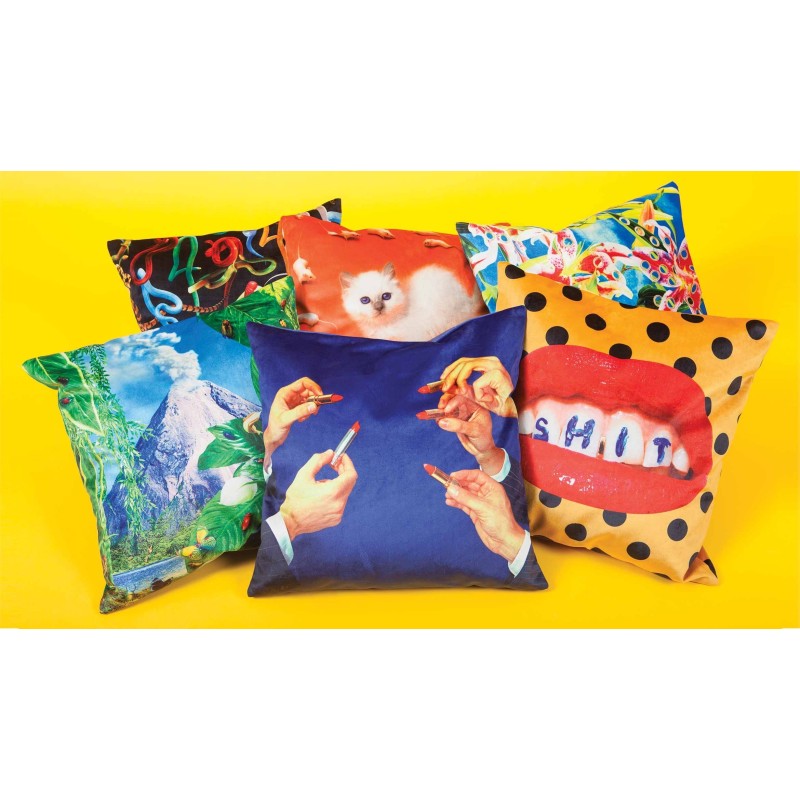 SELETTI Toiletpaper Pillow  - Mouth With Pins