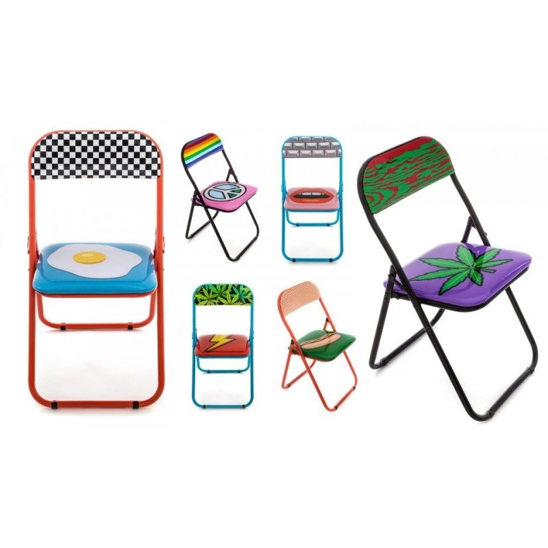 SELETTI Studio Job-Blow Folding chair  - Tongue