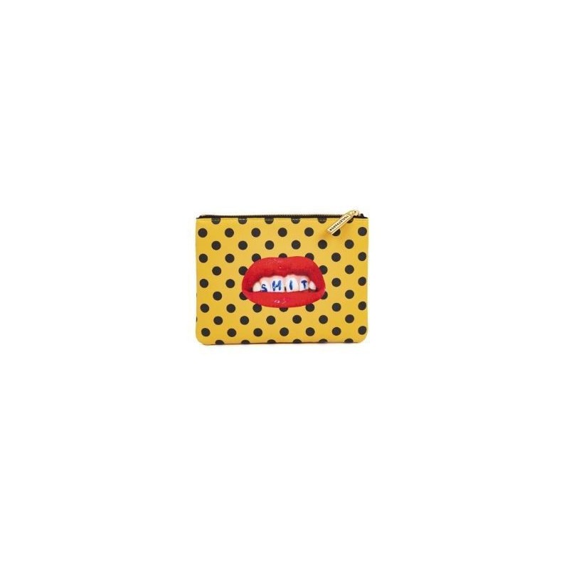SELETTI Toiletpaper Beauty case "square" 21x15,5 - SHIT