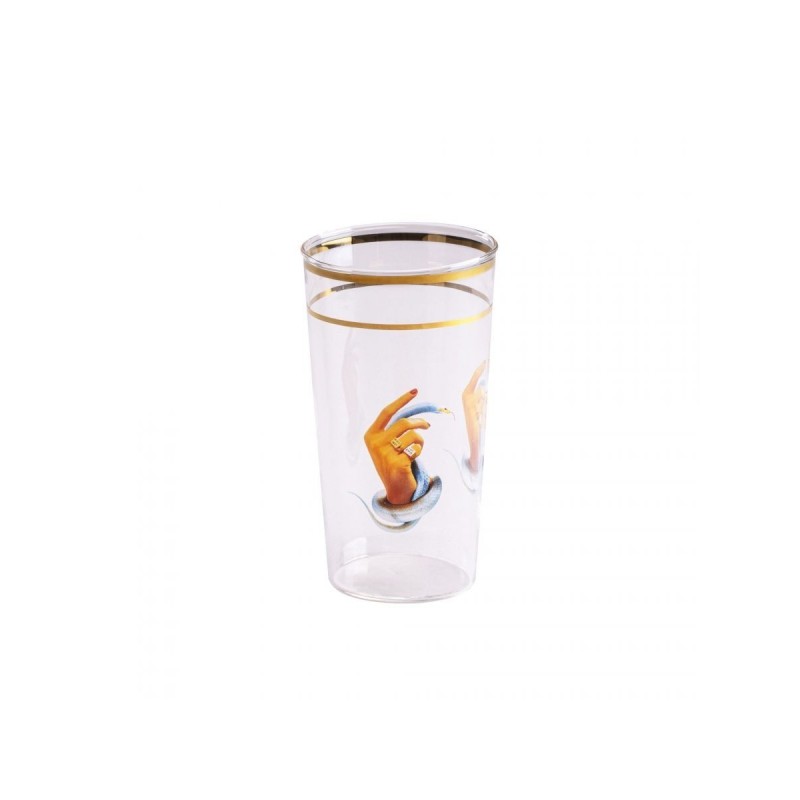 SELETTI Toiletpaper glass - hands with snakes