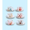 SELETTI Toiletpaper glass coffee set - snakes