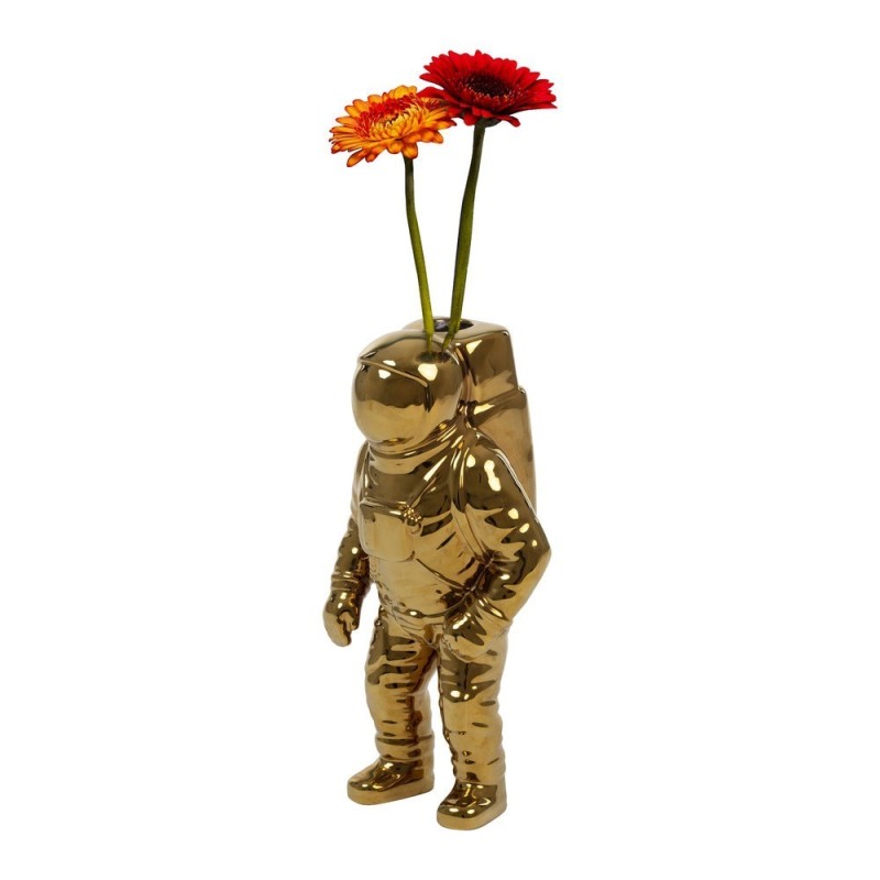 SELETTI Cosmic Diner Porcelain Starman vase Cosmic Diner - Gold