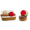 SELETTI Studio Job-Blow Hamburger sofa with Tomato and Gherkin