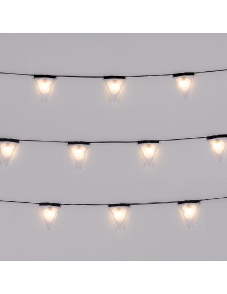 SELETTI Sagra set of 16 garden led lights mt. 14,2 - black wire