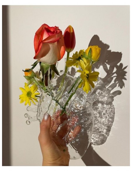 copy of SELETTI Vase in porcelain "Love In Bloom" - Transparant