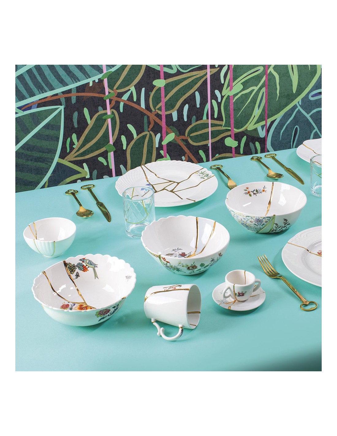 Buy SELETTI Kintsugi Porcelain Plate online? Fast and safe delivery!