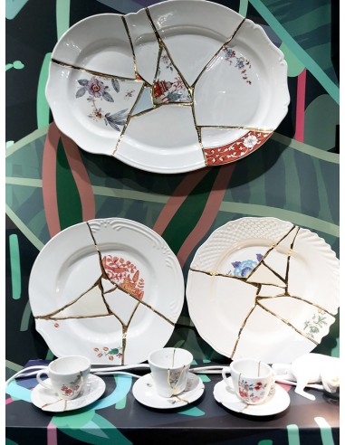 Buy SELETTI Kintsugi Porcelain Plate online? Fast and safe delivery!