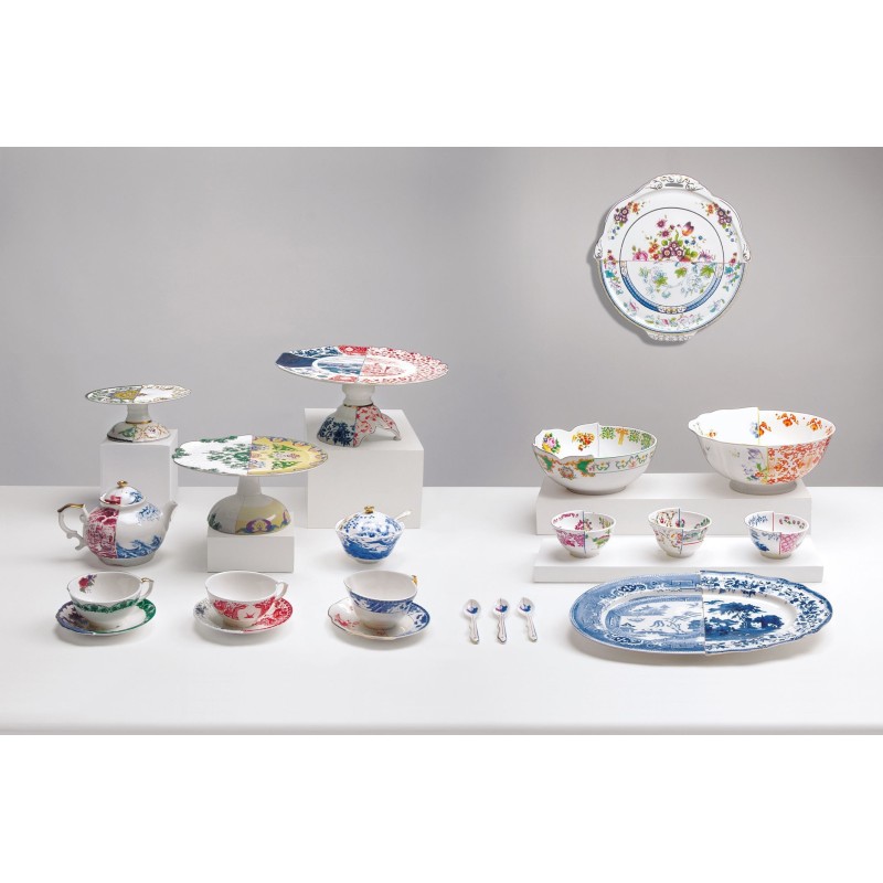 SELETTI Hybrid Porcelain round plate  - Dorotea