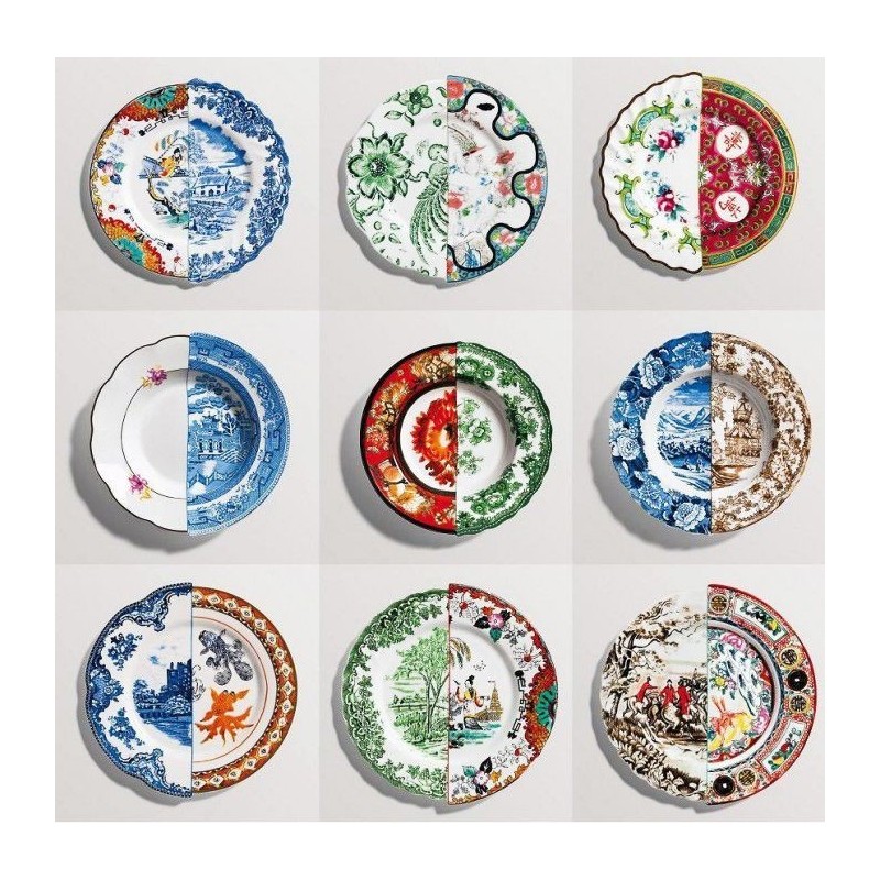 SELETTI Hybrid Porcelain Dessert plate - Valdrada