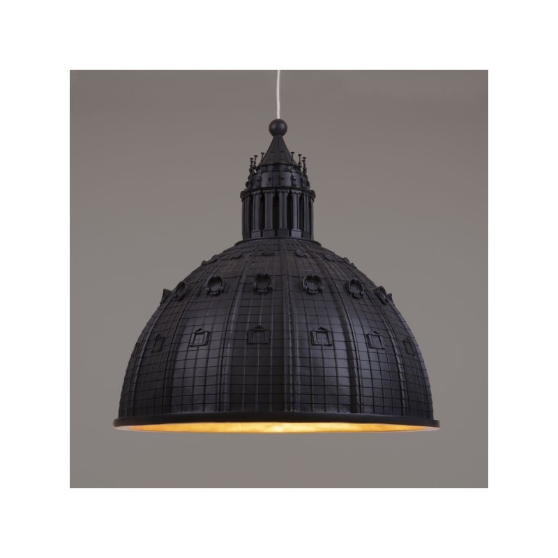 SELETTI Cupolone resin ceiling lamp - gray