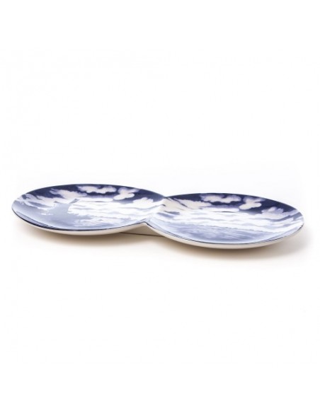 SELETTI multidish-double plate in porcelain