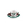 SELETTI Hybrid Porcelain coffee cup + plate  - Chuchuito