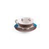 SELETTI Hybrid Porcelain tea cup + plate  - Kerma
