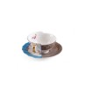 SELETTI Hybrid Porcelain tea cup + plate  - Kerma