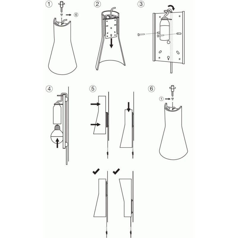 SECTO DESIGN Secto 4231 Wall lamp - Small