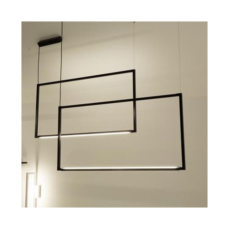 Nemo Spigolo Verticale Pendant Lamp - Black - Outlet